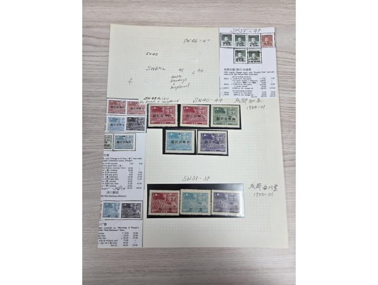 including Chungking and Chengtu surchs. Plus a few varietiesy. Please view.